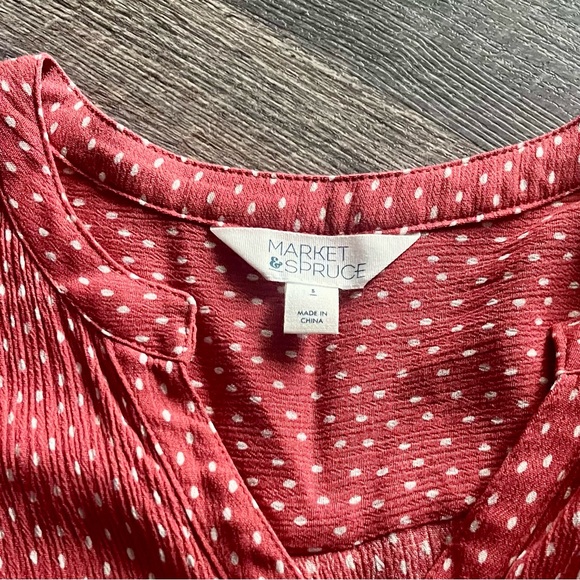 Market & Spruce top - 3/4 length - size small - Picture 3 of 8